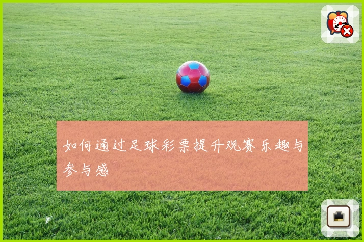 如何通过足球彩票提升观赛乐趣与参与感